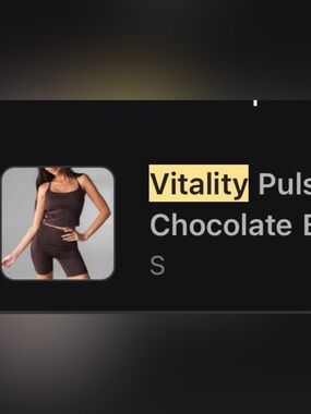 Vitality Pulse Y Tank- Chocolate Bar color size small